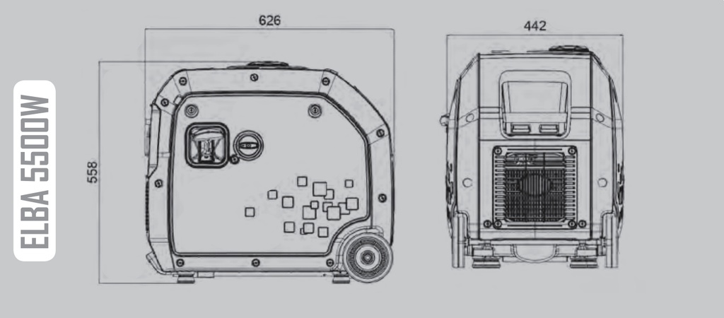 Generador inverter ELBA RC 5500W