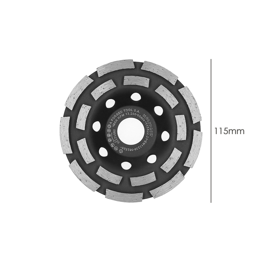 Disco Diamante 115mm para desbaste doble corona