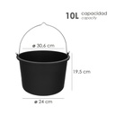 Cubo Obra Italiano 10 Litros