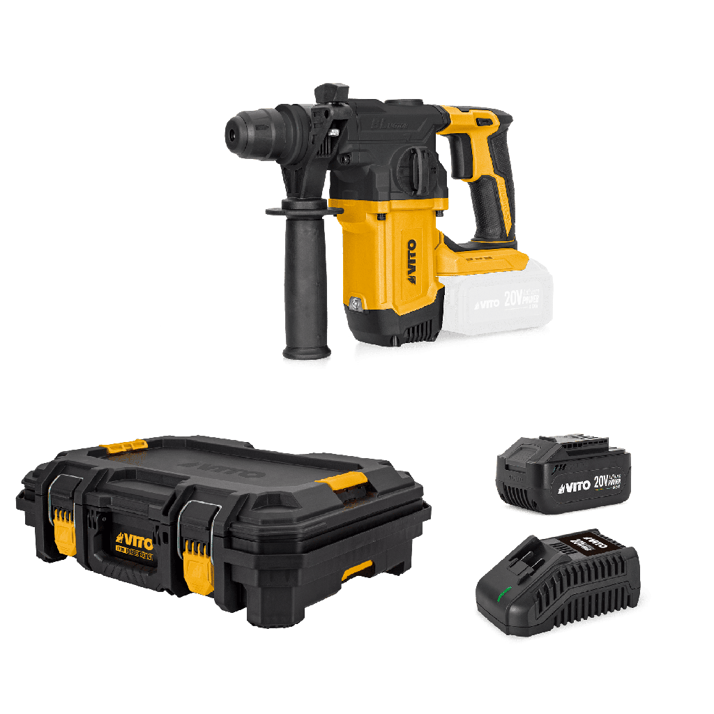 20v Battery Brushless Hammer Drill + Modular Tool Box