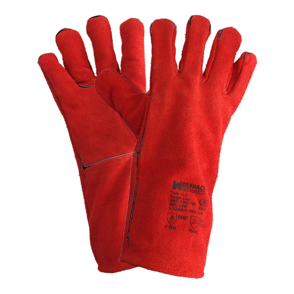 Guantes Soldar Denso Rojo Largo