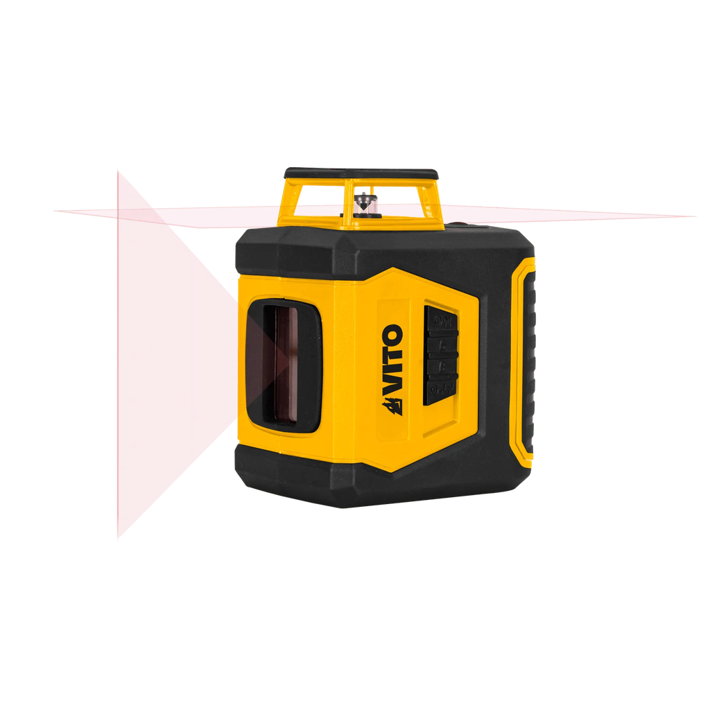 Nivel Láser Autonivelante De 2 Líneas Rojas - Horizontal 360º + Vertical - 10m