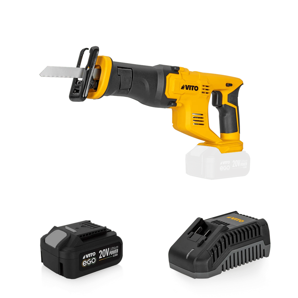 RECIPROCATING SAW 20V WITH BATTERY AND CHARGER