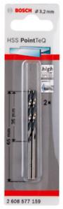 PointTeQ HSS Twist Drill Bit 3.2mm :2u