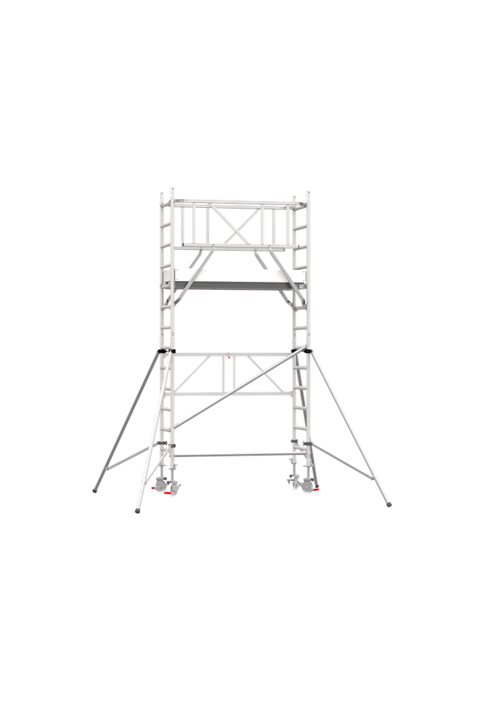 Scafline Tirantes Base Plegable 75cm X 190cm Altura De Trabajo 4.80 Metros