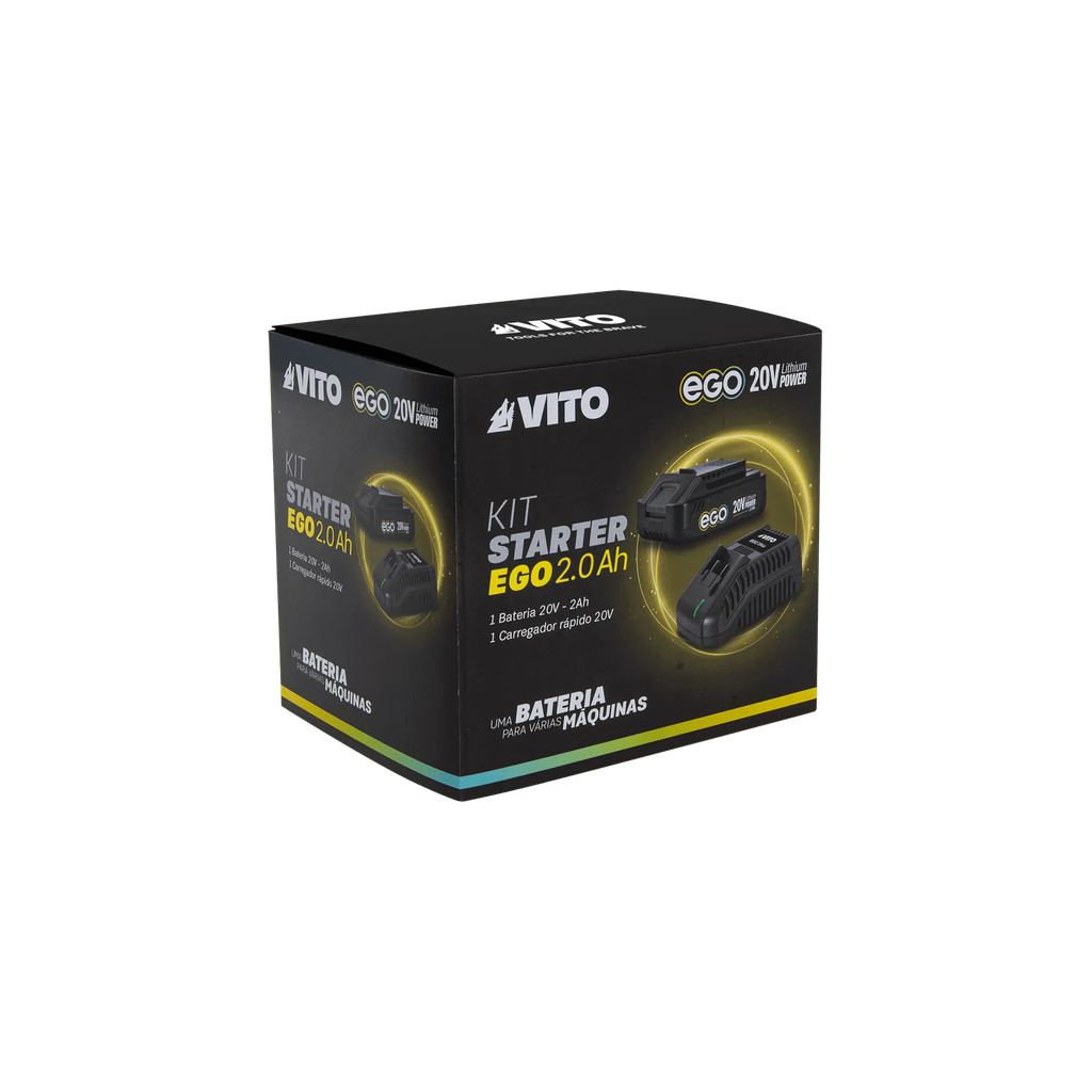 STARTEREGO: 1x Batería 2AH + Cargador Rápido