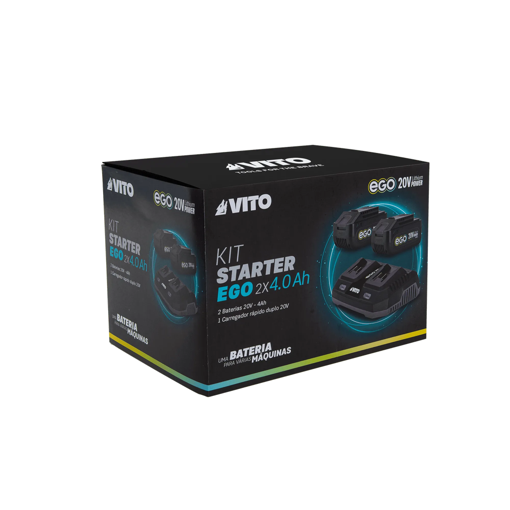 STARTEREGO: 2X Baterías 4AH + Cargador Doble