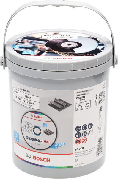 Disco de corte recto Standard for Metal, 115 x 1 x 22,23 mm, 100 unidades