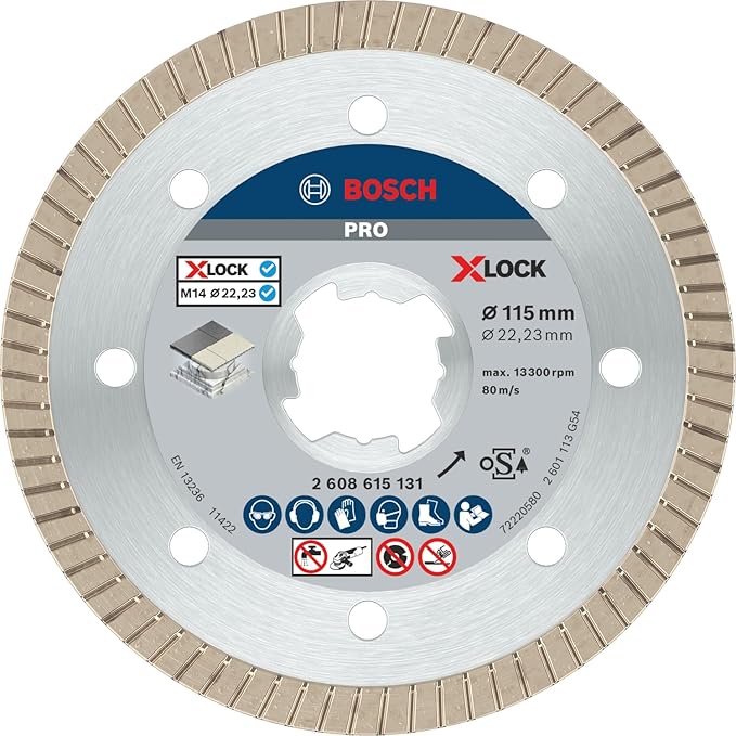 PRO Ceramic X-Lock Diamond Blade, 115 x 22.23mm, 22.23mm