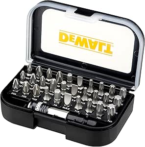 31-piece set with screwdriver bits and quick-change adapter
