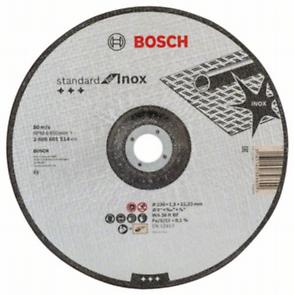 Cutting Disc Concave Cutting Standard INOX Bosch 230x1.9mm