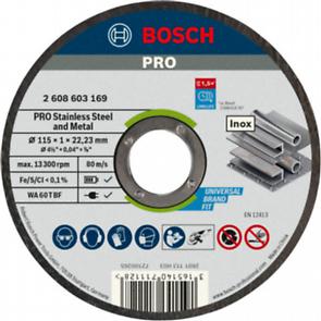 PRO Abrasive Cutting Disc for Stainless Steel and Metal, 115 x 1 x 22.23 mm, Straight