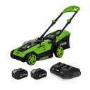 Cortacésped Brushless 400mm 40v, Con 2 Baterías Y Cargador