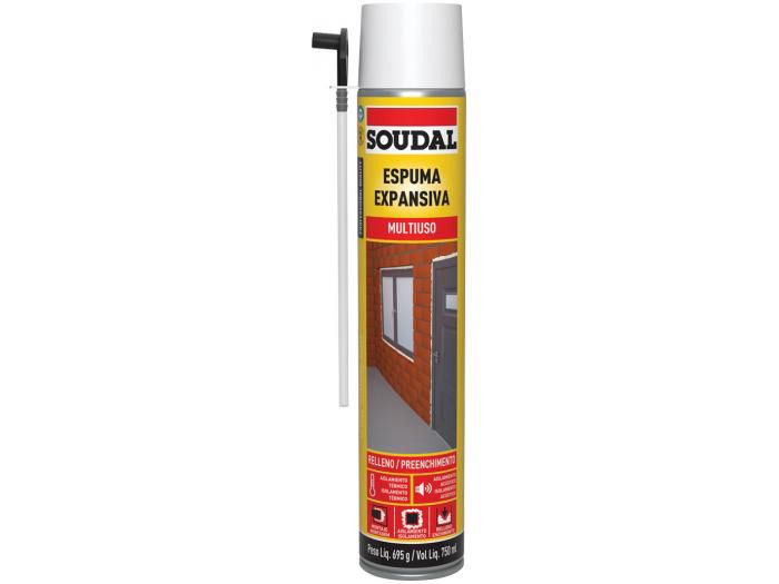 Soudal Multipurpose Polyurethane Expanding Foam Spray Gun 750ml