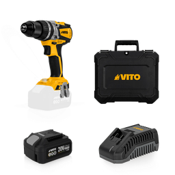 [PACK4EGO] TALADRO BRUSHLESS 20V  + BATERÍA 4AH  + CARGADOR RÁPIDO 20V  + CAJA BMC