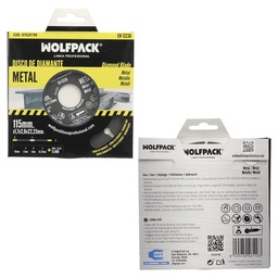 [07020198] Universal Cutting Disc for Metals Ø 115 x 1.7 mm. Diamond Edge