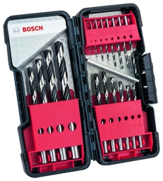 [2608577350] Set Tough Box de 18 brocas helicoidales HSS PointTeQ de 1 - 10 mm