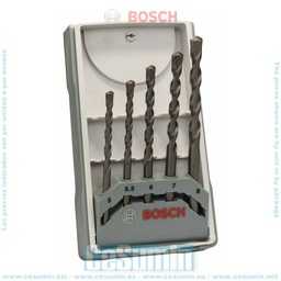 [2607017080] CYL-3 Concrete Drill Bit Set, 5 Pieces, 4-8 mm