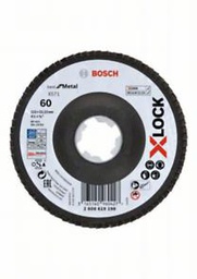 [2608619198] Discos de láminas X-LOCK, versión cóncava, placa de fibra, Ø de 115 mm, G 60, X571, Best for Metal