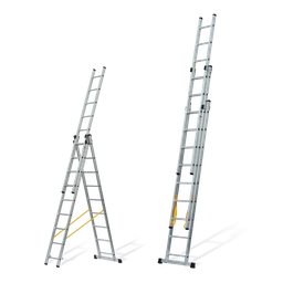 [VIETQ25] Square-Steps Triple Extension Ladder 3x2.5 M 3 X 9 Rungs