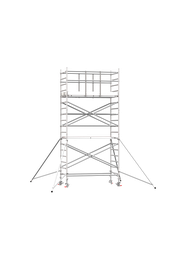 [K102134] Andamio Aluminio Scafline Tirantes 135 * 190 cms (altura de trabajo 6,20metros)