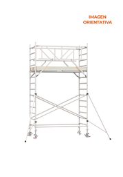[K102132] Andamio Aluminio Scafline Tirantes 135 * 190 cms (altura de trabajo 4,20metros)